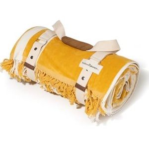 Business & Pleasure Beach Blanket Oversized Vintage Yellow